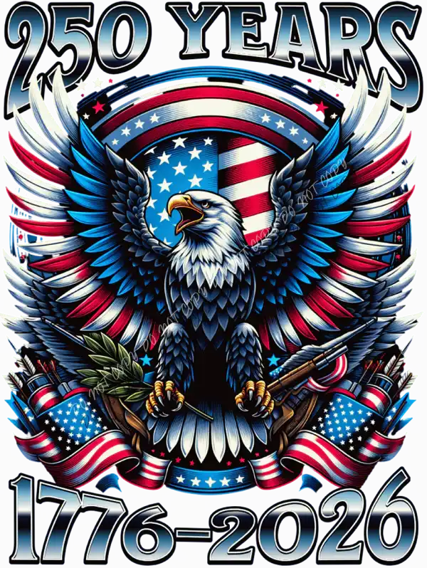 250 Years American Eagle DTF Transfer